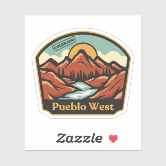 Pueblo West, Colorado Sticker (Vel)