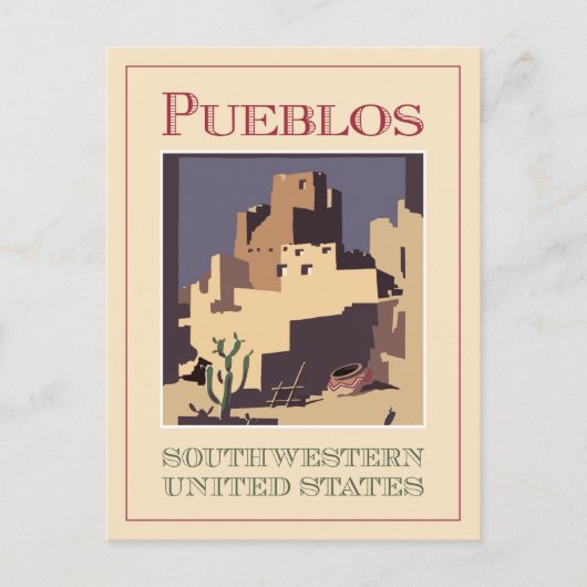 Pueblos Southwest Briefkaart (Voorkant)