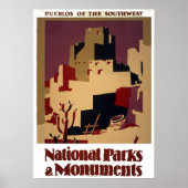  Pueblos van het Southwest National Park Poster (Voorkant)
