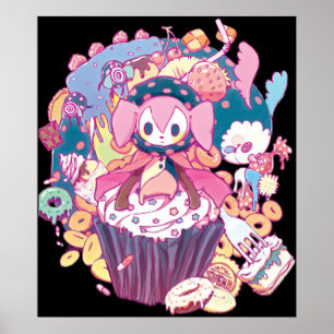 Puella Magi Magica Madoka - Charlotte en Friend Poster