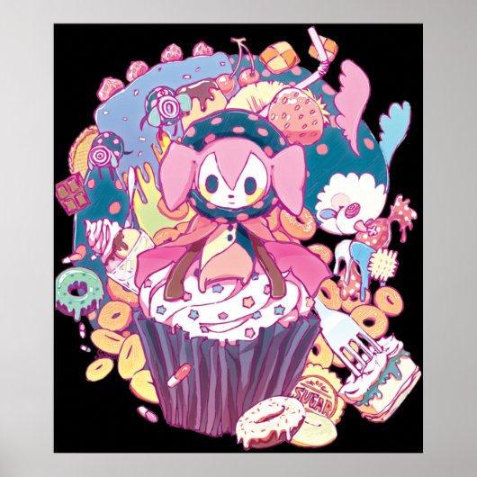 Puella Magi Magica Madoka - Charlotte en Friend Poster (Voorkant)