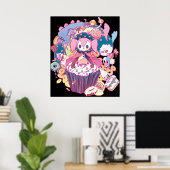 Puella Magi Magica Madoka - Charlotte en Friend Poster (Thuiskantoor)