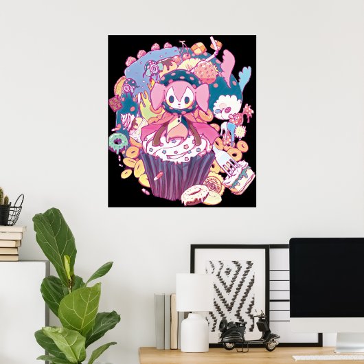 Puella Magi Magica Madoka - Charlotte en Friend Poster (Thuiskantoor)