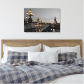Puente Alexander III, Paris Canvas Afdruk (Insitu (Slaapkamer))