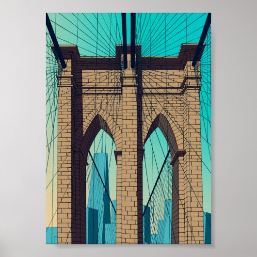 Puente de Brooklyn Poster (Voorkant)