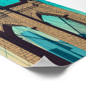 Puente de Brooklyn Poster (Hoek)