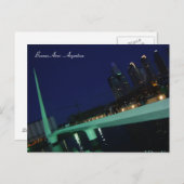 Puente de la Mujer, Buenos Aires, Argentinië Briefkaart (Voorkant / Achterkant)