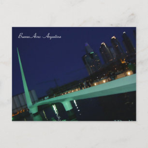 Puente de la Mujer, Buenos Aires, Argentinië Briefkaart