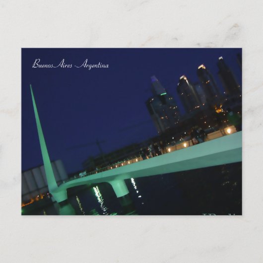 Puente de la Mujer, Buenos Aires, Argentinië Briefkaart (Voorkant)