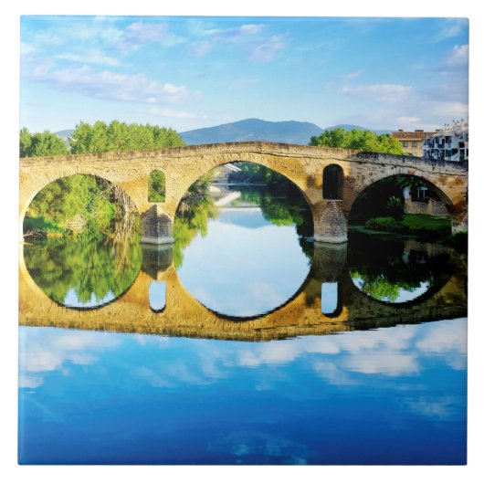 Puente La Reina Tegeltje (Voorkant)