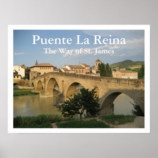 Puente La Reina, The Way of St. James, Spanje Poster (Voorkant)