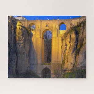 Puente Nuevo Ronda bij Night Jigzaag Puzzle Legpuzzel