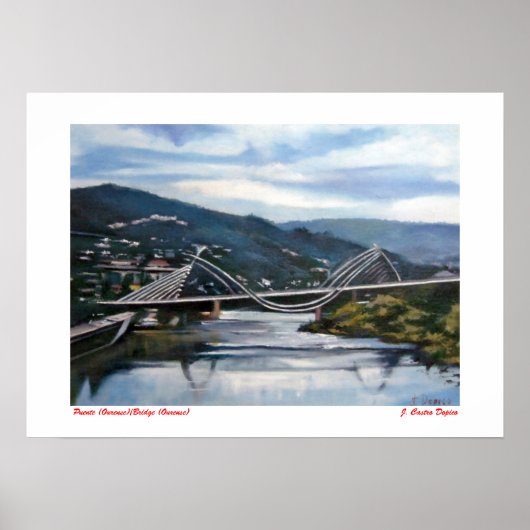 Puente (Ourense)/Bridge (Ourense) Poster (Voorkant)