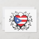 Puero Rico Flag Boricua Cute Simple Kaart (Voorkant)