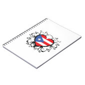 Puero Rico Flag Boricua Cute Simple Notitieboek (Linkerzijde)