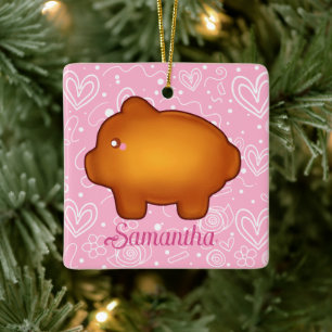 Puerquito de Piloncillo Pan Dulce Keramisch Ornament