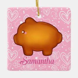 Puerquito de Piloncillo Pan Dulce Keramisch Ornament