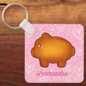 Puerquito de Piloncillo Pan Dulce Sleutelhanger (Voorkant)