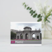 Puerta de Alcalá, Madrid Briefkaart (Staand voorkant)