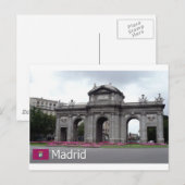 Puerta de Alcalá, Madrid Briefkaart (Voorkant / Achterkant)