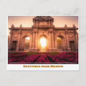 Puerta de Alcalá Madrid Spanje Modern Briefkaart (Voorkant)