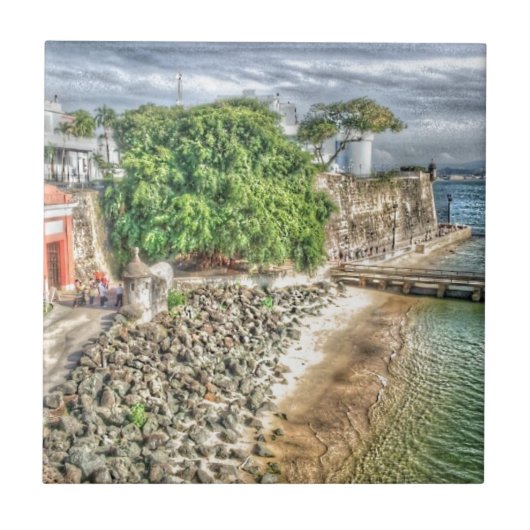 Puerta de San Juan (Oude toegangsdeur van San Juan Tegeltje (Voorkant)