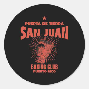 Puerta de Tierra San Juan Boxing Club Puerto Rico Ronde Sticker