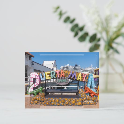 Puerta Maya Cozumel Ansichtkaart Briefkaart (Staand voorkant)
