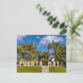 Puerta Maya Paradijs Briefkaart (Staand voorkant)