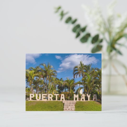 Puerta Maya Paradise Briefkaart (Staand voorkant)