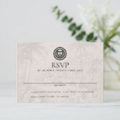 Puerta Vallarta Passport Wedding RSVP Kaart (Staand voorkant)