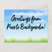 Puerto Backyarda Cheap Vacation Briefkaart (Voorkant)