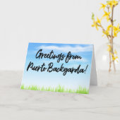 Puerto Backyarda Cheap Vacation Kaart (Gele Bloem)