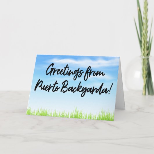 Puerto Backyarda Cheap Vacation Kaart (Voorkant)