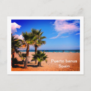 Puerto banus in Spanje Briefkaart
