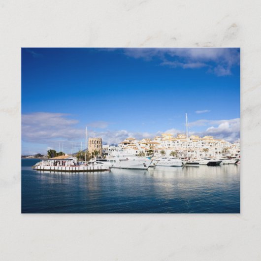 Puerto Banus Marina op Costa del Sol in Spanje Briefkaart (Voorkant)
