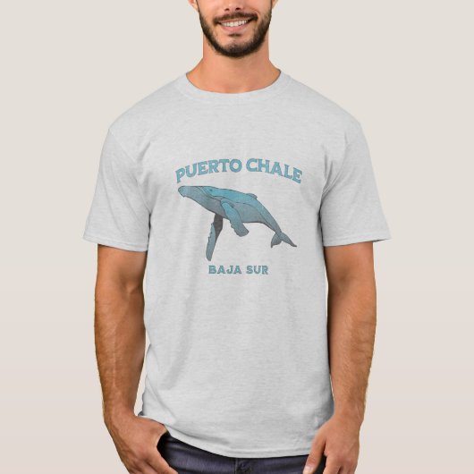 Puerto Chale Baja Sur Mexico Whale T-shirt (Voorkant)