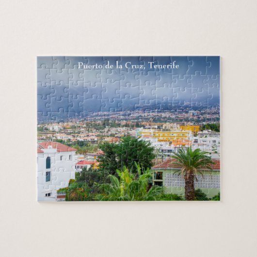 Puerto de la Cruz, Tenerife, Jigzaag Puzzle Legpuzzel (Horizontaal)