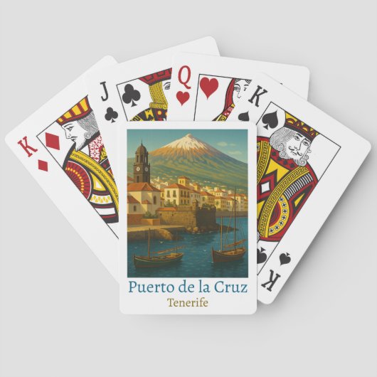  Puerto de la Cruz Tenerife Reizen Pokerkaarten (Achterkant)