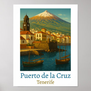 Puerto de la Cruz Tenerife Reizen Poster