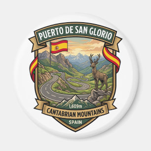 Puerto de San Glorio Spanje Bergpas Magneet
