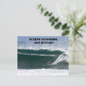 Puerto Escondido, heb je huevos? Briefkaart (Staand voorkant)