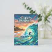 Puerto Escondido Mexico Briefkaart (Staand voorkant)