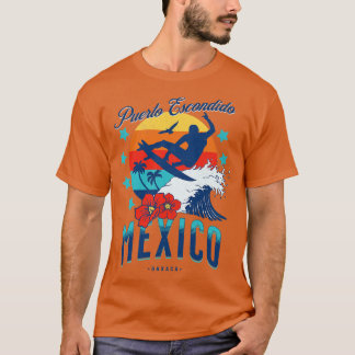 Puerto Escondido Oaxaca Mexico Big Wave Surfen T-shirt