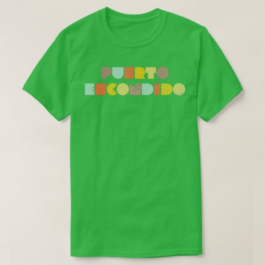 Puerto Escondido Vintage T-shirt (Design voorkant)
