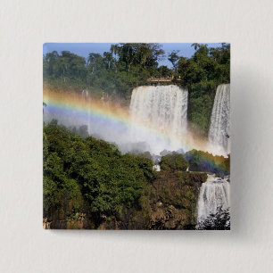 Puerto Iguazu, Argentinië. De adembenemende Vierkante Button 5,1 Cm