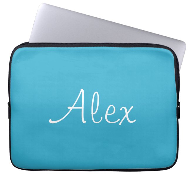 Puerto Madero Alluring Aqua Laptop Sleeve (Voorkant)