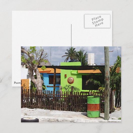 Puerto Morelos Casa Briefkaart (Voorkant / Achterkant)