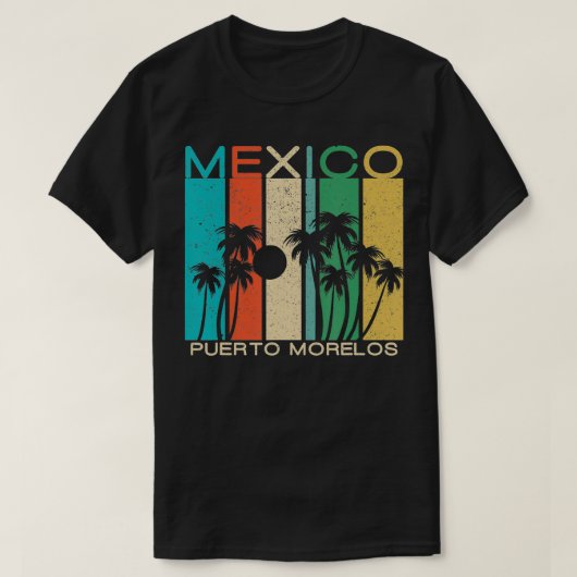 Puerto Morelos Souvenir Mexico Summer Gift T-shirt (Design voorkant)