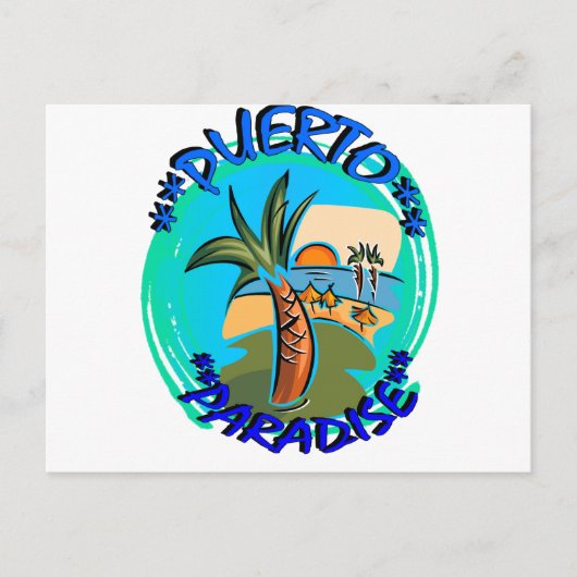 Puerto Paradijs Briefkaart (Voorkant)